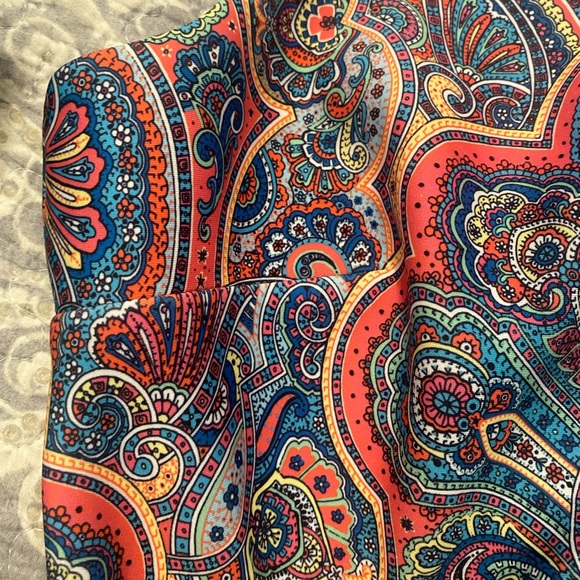NWOT TOMMY HILFIGER PAISLEY-PRINT SCUBA SHEATH DRESS size 8 style aoss3z2a - Picture 8 of 9